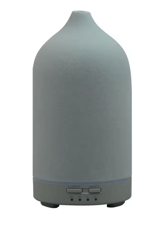 Stylish 120ml ultrasonic aromatherapy diffuser for home and office, offering fragrance, humidity, and relaxation.