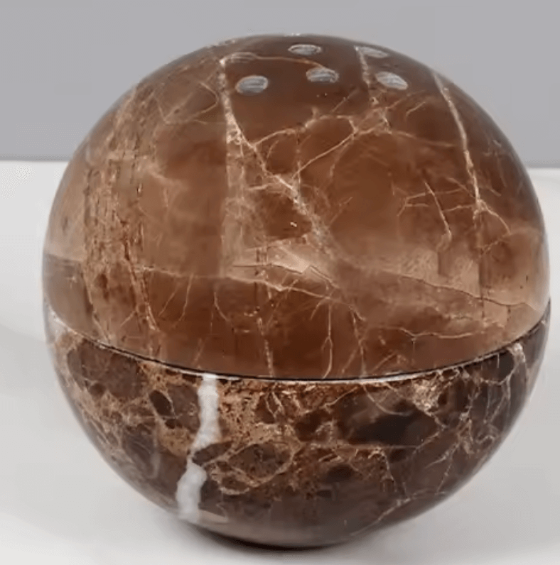 Handcrafted marble incense burner for rituals, featuring elegant design, perfect for incense cones and sticks. Unique wellness decor.