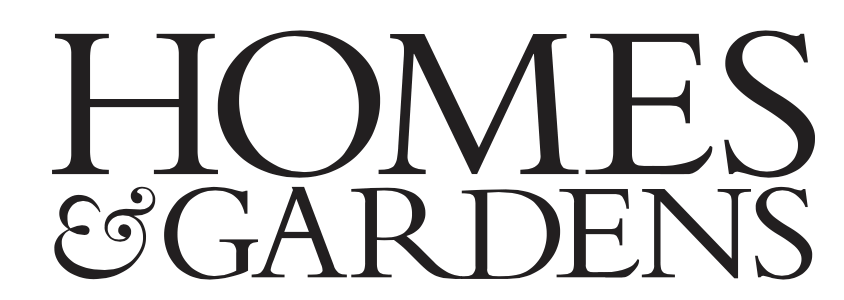 Logo of Homes & Gardens magazine featuring elegant typography. 🏡🌿