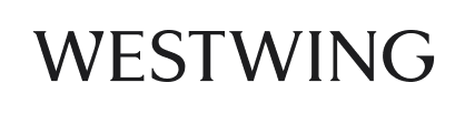 Logo of Westwing in black serif font on a white background.